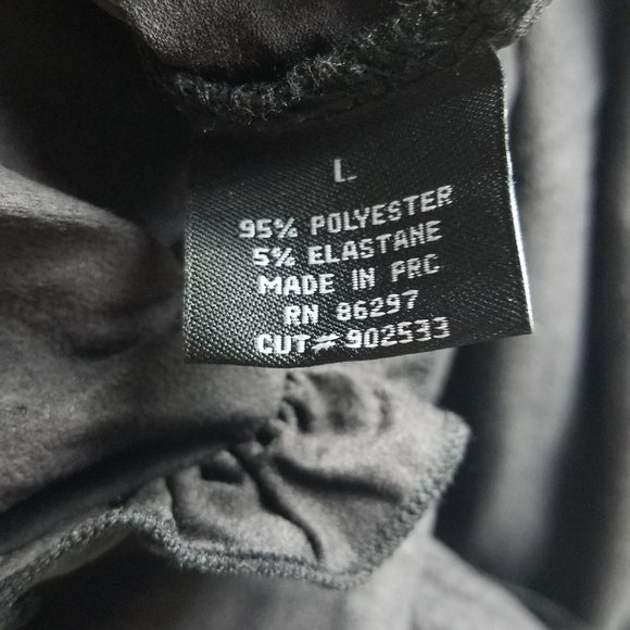 Vertigo Ruffled Smocked Tunic, Size Large, Black - Picture 6 of 6